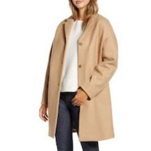 NEW EVERLANE Wool COCOON Camel COAT NWT